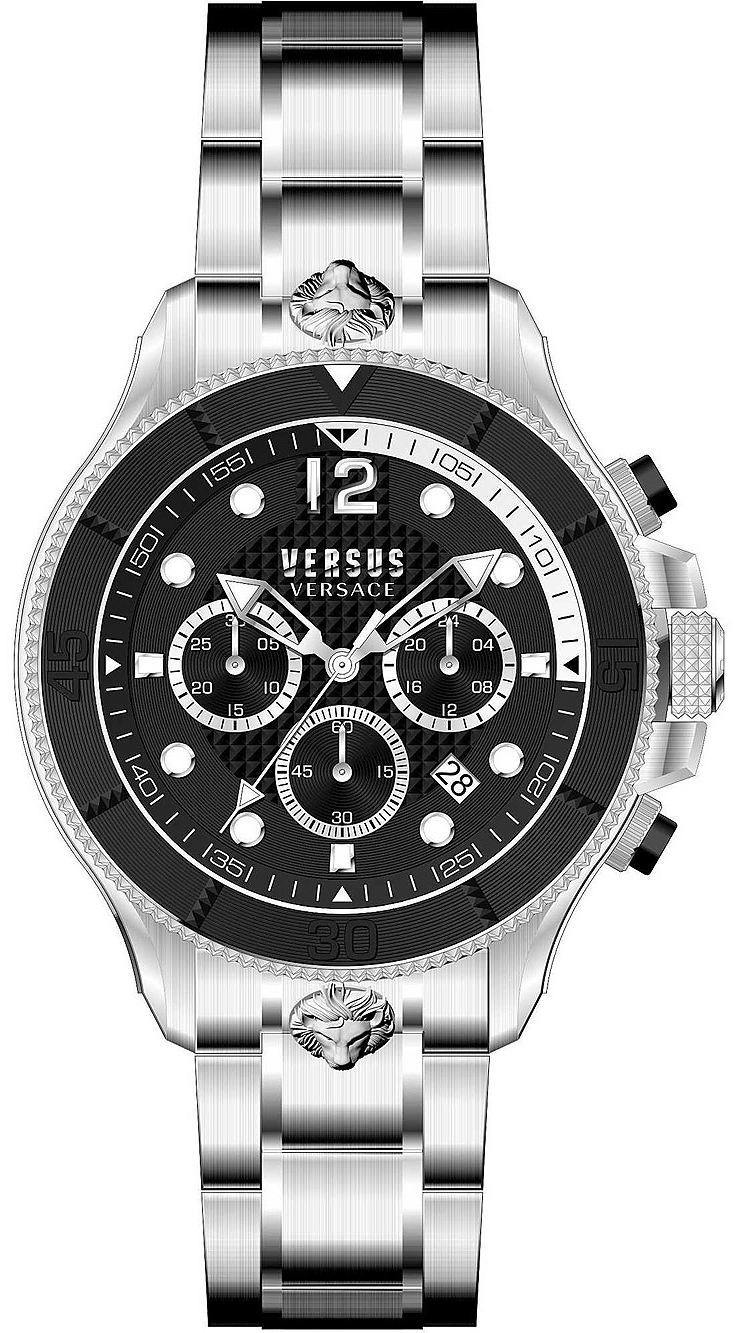 Versus by Versace Herreklokke VSPVV0420 Volta Sort/Stål Ø49 mm
