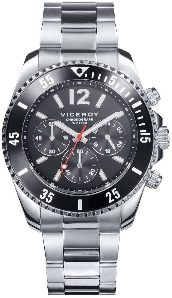Viceroy Herreklokke 401225-55 Classic Sort/Stål Ø43 mm