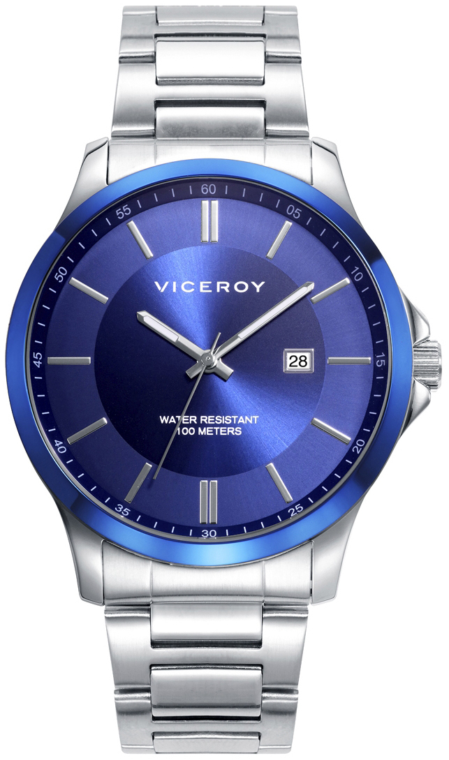Viceroy Herreklokke 401289-37 Classic Blå/Stål Ø43 mm