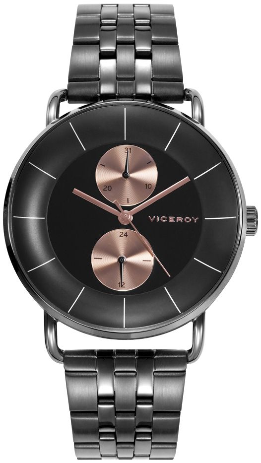 Viceroy Herreklokke 42419-56 Classic Sort/Stål Ø42 mm