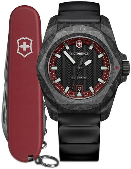 Victorinox Herreklokke 242024.1 I.N.O.X. Sort/Gummi Ø41 mm