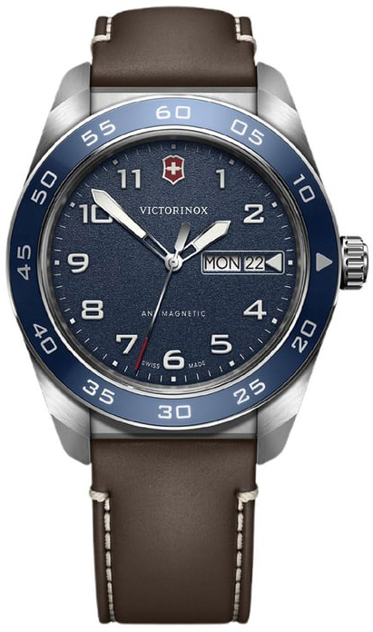 Victorinox Herreklokke 242040 Swiss Army Blå/Lær Ø42 mm