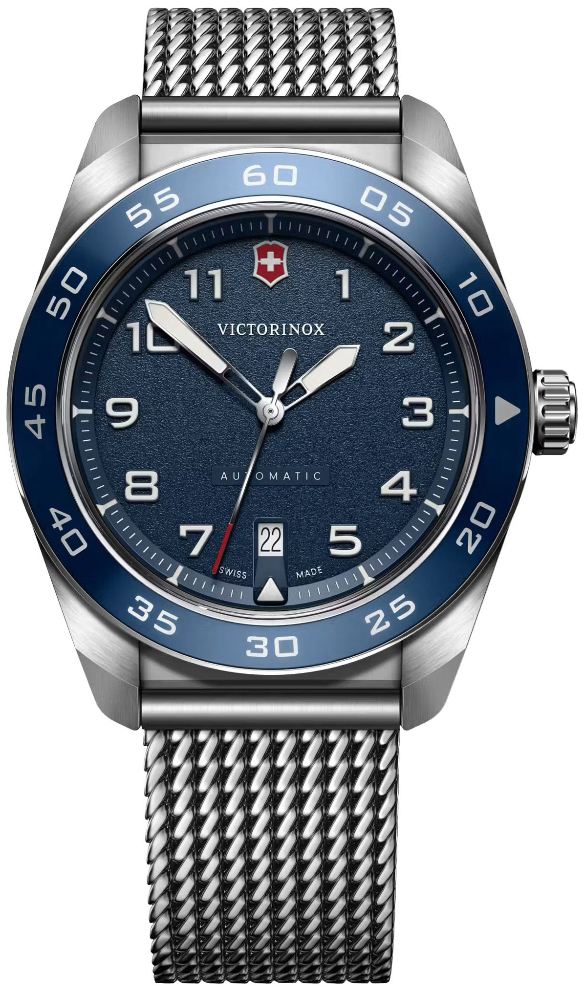 Victorinox Herreklokke 242045 Swiss Army Blå/Stål Ø42 mm