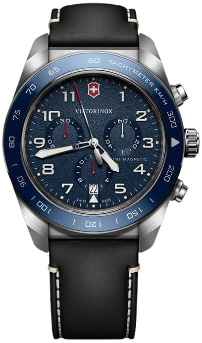 Victorinox Herreklokke 242047 Swiss Army Blå/Lær Ø42 mm