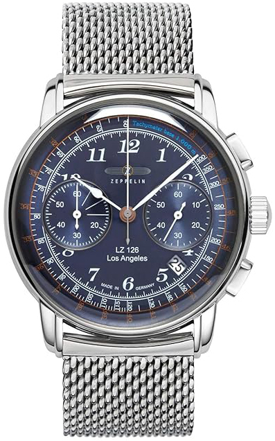 Zeppelin Herreklokke 7614M3 Los Angeles Blå/Stål Ø42 mm
