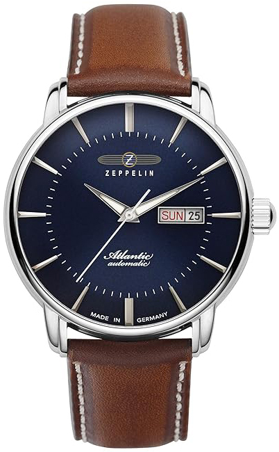 Zeppelin Herreklokke 84663 Atlantic Blå/Lær Ø41 mm