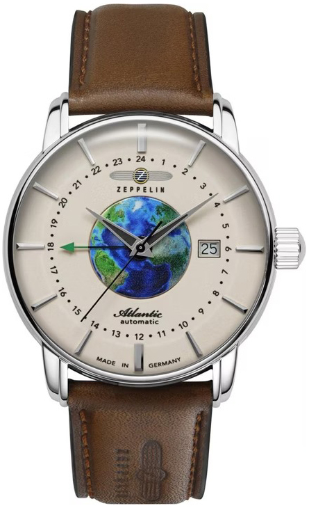 Zeppelin Herreklokke 84685 Atlantic Beige/Lær Ø42 mm